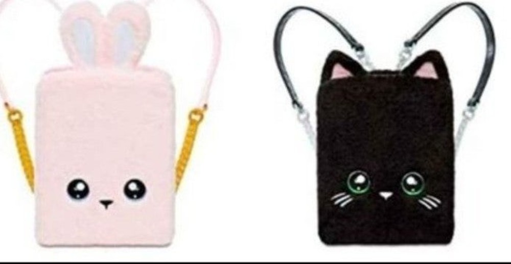 Na Na Na Surprise Pink Bunny and black cat Box Backpack only you get both